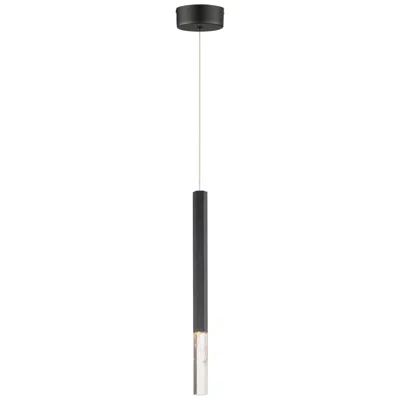 Et2 Diaphane 1 1/2" Wide Black And Crystal Led Mini Pendant