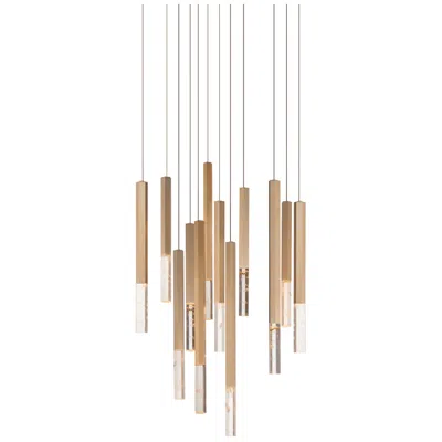 Et2 Diaphane 12-light Led Pendant In Brown