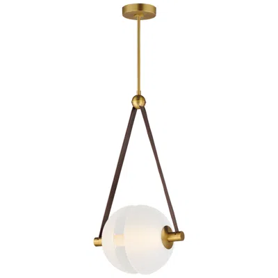 Et2 Dispatch 17" Led Pendant Natural Aged Brass