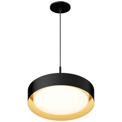Et2 Echo 16" Wide Black Led Pendant Light