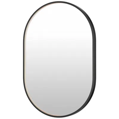 Et2 Elisse 24" X 36" Black Oval Led Mirror