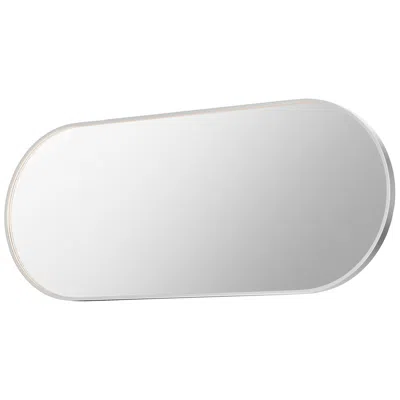 Et2 Elisse 68" X 28" Satin Nickel Oval Led Mirror