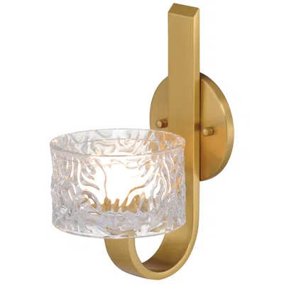 Et2 Elysian 11 3/4" High Natural Aged Brass Led Wall Sconce