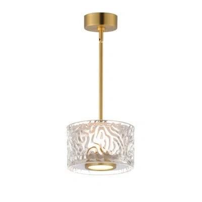 Et2 Elysian-single Pendant In Natural Aged Brass