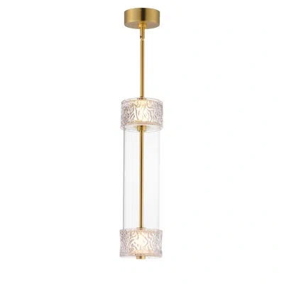 Et2 Elysian-single Pendant In Natural Aged Brass