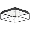 Et2 Entanglement 19 3/4" Wide Black Frame Led Panel Cube Ceiling Light