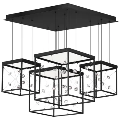 Et2 Entanglement 4-light Led Pendant Black