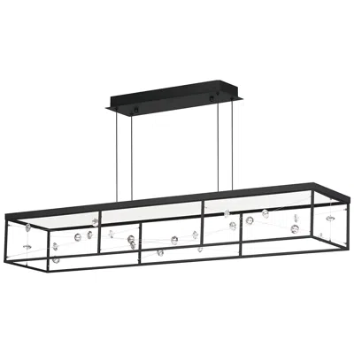 Et2 Entanglement Linear Led Pendant Black