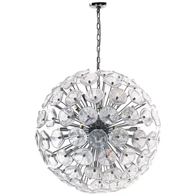 Et2 Fiori 31 1/2"w Polished Chrome 28-light Led Globe Pendant