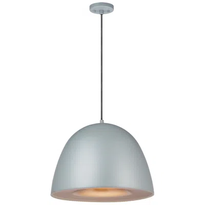 Et2 Fungo 16" Wide Led Modern Silver Dome Pendant