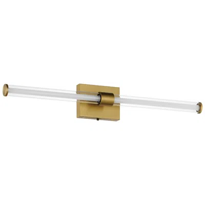 Et2 Fuse 30" Wide Natural Aged Brass Led Bath Vanity Cct Select