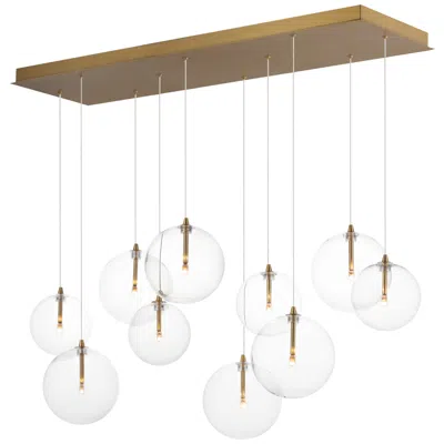 Et2 Global 41 3/4" Wide Aged Brass Led Multi-light Pendant