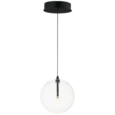 Et2 Global 7" Wide Black Led Mini Pendant