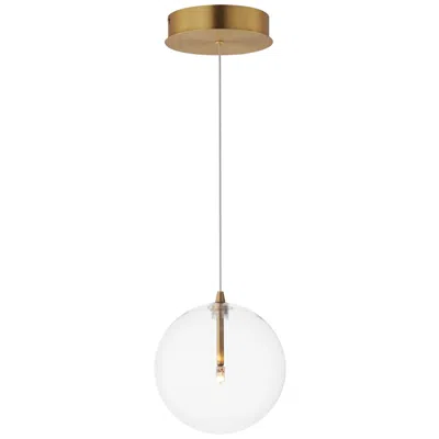 Et2 Global 7" Wide Natural Aged Brass Led Mini Pendant