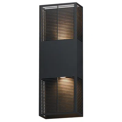 Et2 Grate 18" High Black Led Outdoor Wall Sconce