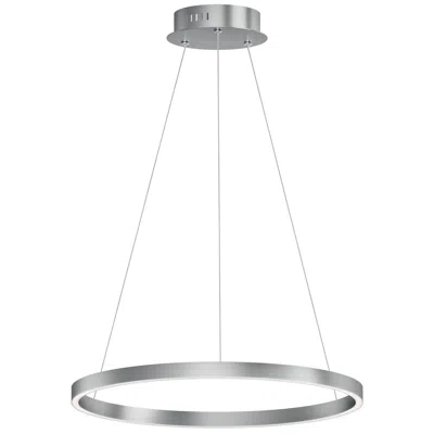 Et2 Groove 24" Wide Brushed Aluminum 5ctt Led Pendant Light