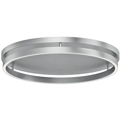 Et2 Groove 24" Wide Brushed Aluminum Flush Mount - 5cct Select