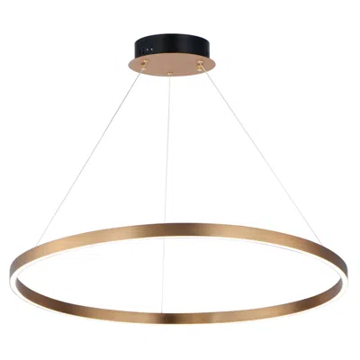 Et2 Groove 31 1/4" Wide Gold Led Ring Pendant Light