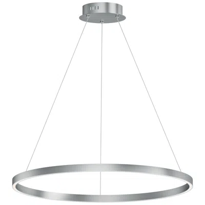 Et2 Groove 32" Wide Brushed Aluminum 5 Ctt Led Pendant Light