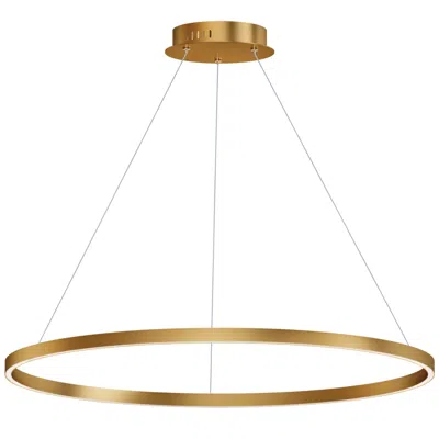 Et2 Groove 39 1/2" Wide Gold Led Ring Pendant Light