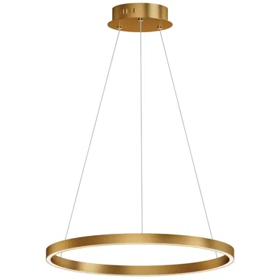 Et2 Groove 5cct 24" Gold Pendant