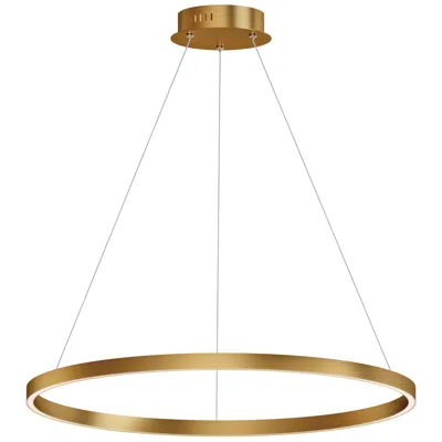 Et2 Groove 5cct 32" Gold Pendant
