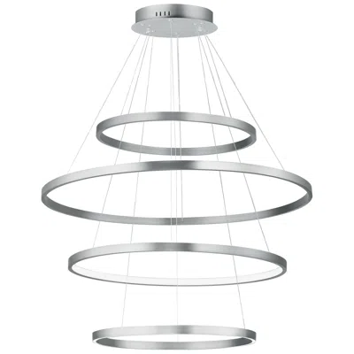 Et2 Groove 5cct 40" Brushed Aluminum 4-tier Pendant