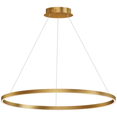 Et2 Groove 5cct 40" Gold Pendant