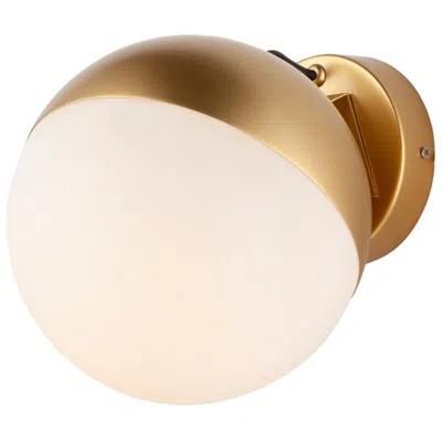 Et2 Half Moon 7 3/4" High Metallic Gold Led Wall Sconce