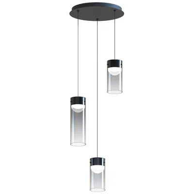 Et2 Highball 3-light Led Pendant Gunmetal