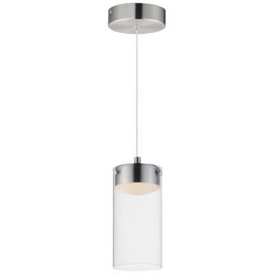 Et2 Highball 8 1/2" High Clear/satin Nickel Led Mini Pendant