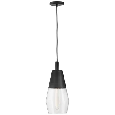 Et2 Hinkley Livie 8" Wide Black Steel Mini Pendant