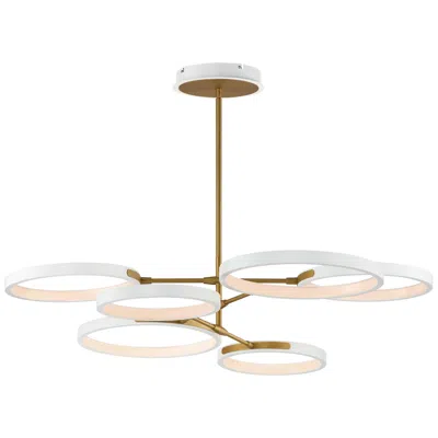 Et2 Hoopla 47 1/4" White/gold 6-light Led Pendant