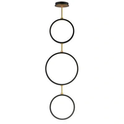 Et2 Hoopla-multi-light Pendant In Black,gold