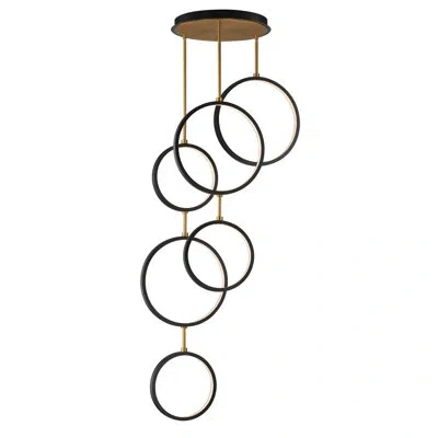 Et2 Hoopla-single Pendant In Black,gold