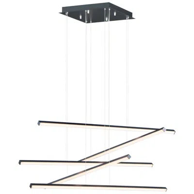 Et2 Hover 47 1/2" Wide Black 5-light Led Pendant Light