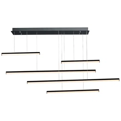Et2 Hover 5-light Led Pendant In Black