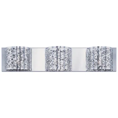 Et2 Inca 24" Wide Polished Chrome 3-light Bathroom Light