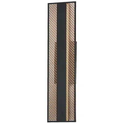 Et2 Interlace 24"h Black And Copper Led Outdoor Wall Light