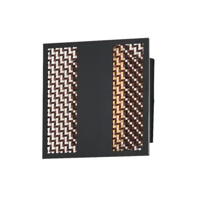 Et2 Interlace 6.5" Black/aged Copper Led Outdoor Wall Sconce