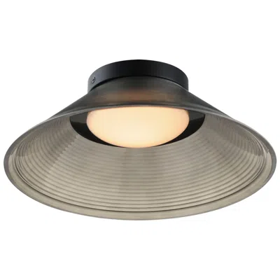 Et2 Jensen 12" Wide Black/smoke Wall Sconce
