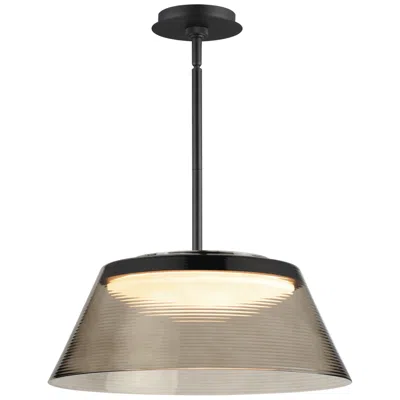Et2 Jensen 18" Black/smoke Led Pendant
