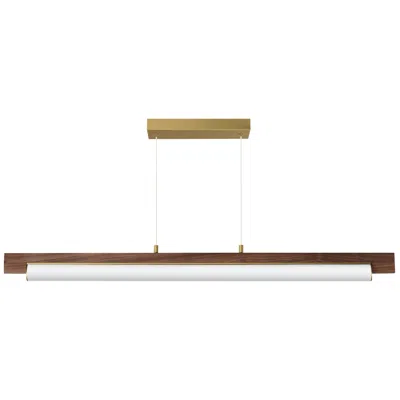 Et2 Joist 45" Whit Alabaster /natural Aged Brass Led Horizontal Pendan