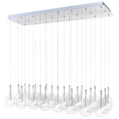 Et2 Larmes 37 1/2" Wide 24-light Polished Chrome Island Pendant