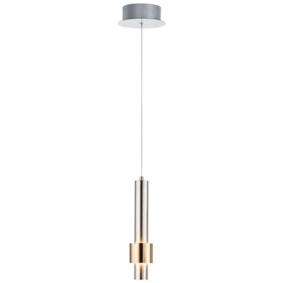 Et2 Lighting Reveal 3" Satin Nickel Satin Brass Led Mini Pendant Light