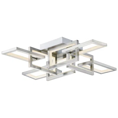 Et2 Link 29 1/4" Wide Satin Nickel 8-light Led Ceiling Light