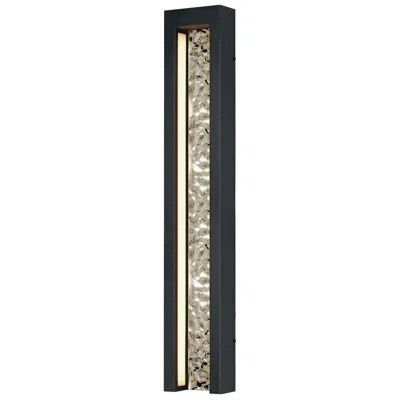 Et2 Liquid 30" High Black Led Outdoor Wall Light