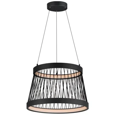 Et2 Loom 20" Black Led Pendant