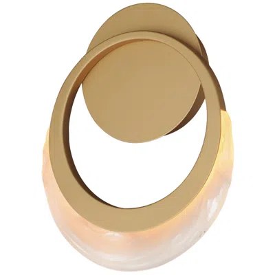 Et2 Lyra 10 1/2" High Gold Led Wall Sconce