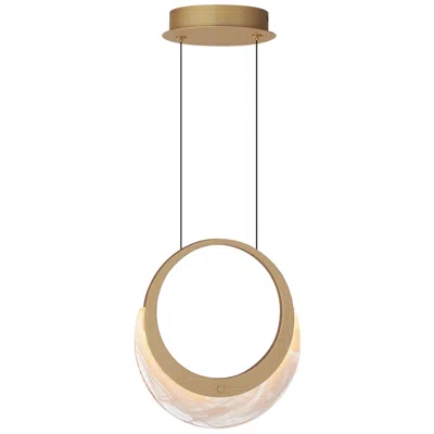 Et2 Lyra 9 1/2" High Gold 1-light Led Pendant